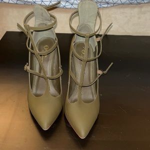 Dark green stilettos!